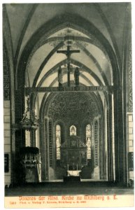 07440-Mühlberg-1906-Inneres der Altstädter Kirche-Brück & Sohn Kunstverlag