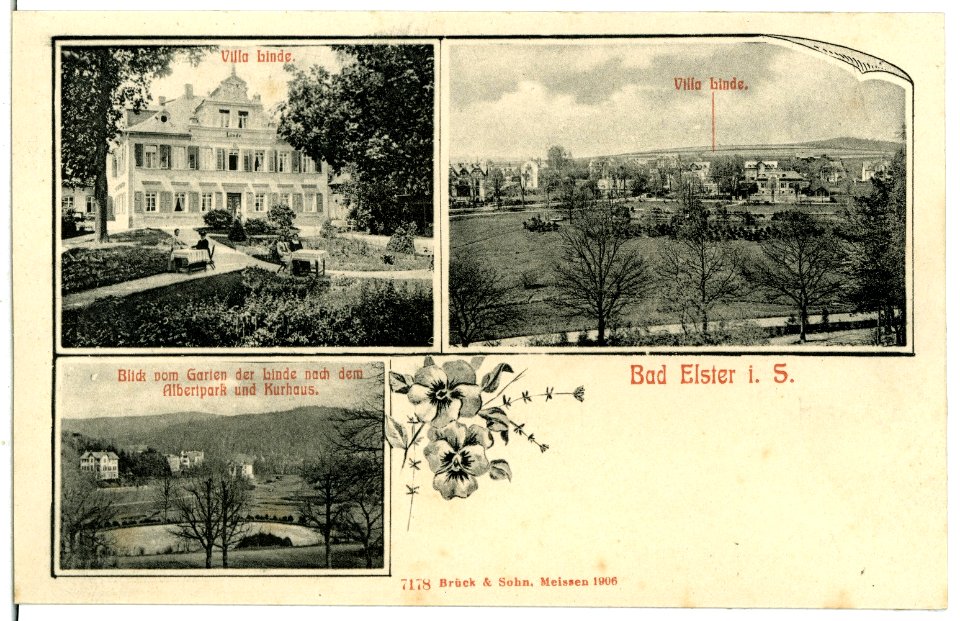 07178-Bad Elster-1906-Villa Linde-Brück & Sohn Kunstverlag