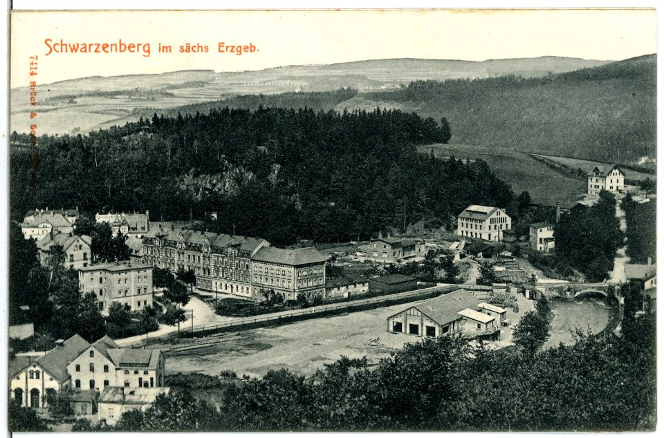 07414-Schwarzenberg-1906-Stadtansicht-Brück & Sohn Kunstverlag
