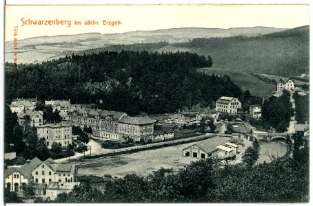 07414-Schwarzenberg-1906-Stadtansicht-Brück & Sohn Kunstverlag