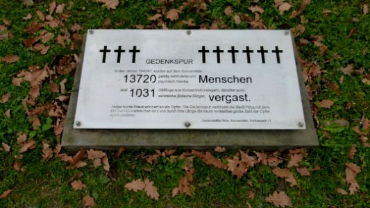 Gedenkspur Pirna-Sonnenstein 2