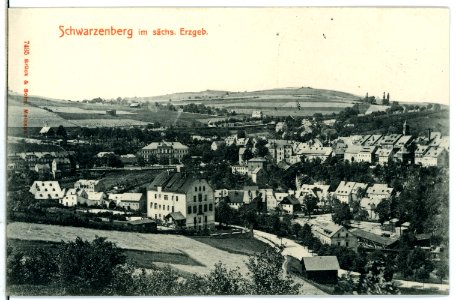 07435-Schwarzenberg-1906-Blick nach Schwarzenberg-Brück & Sohn Kunstverlag