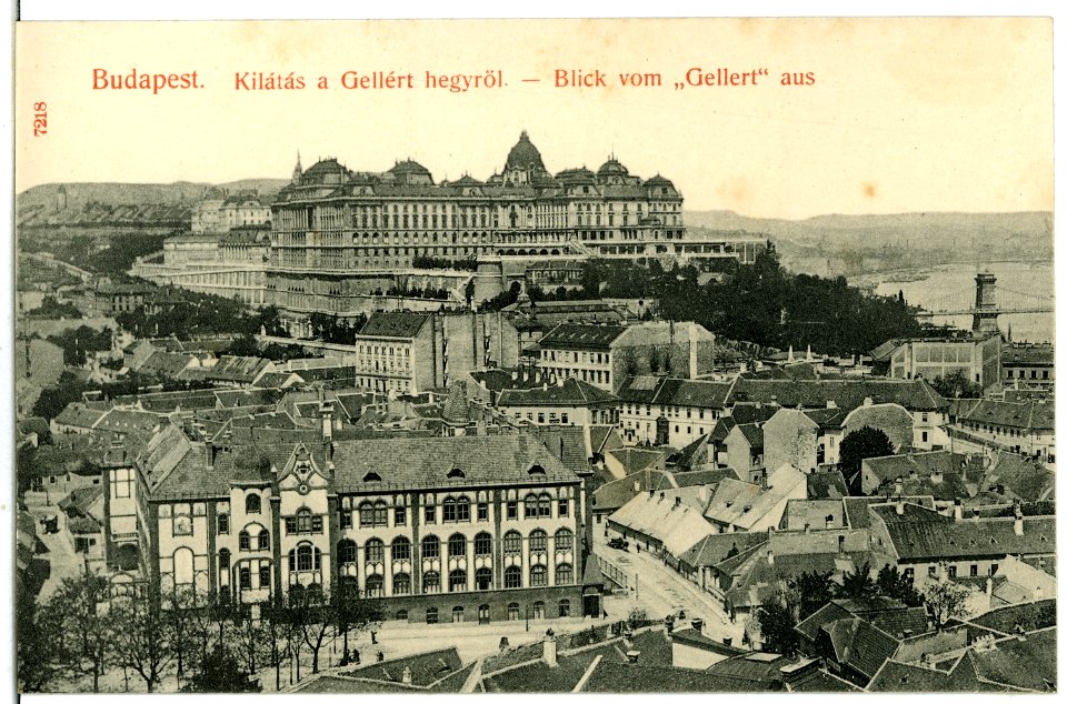 07218-Budapest-1906-Blick vom Gellert-Brück & Sohn Kunstverlag