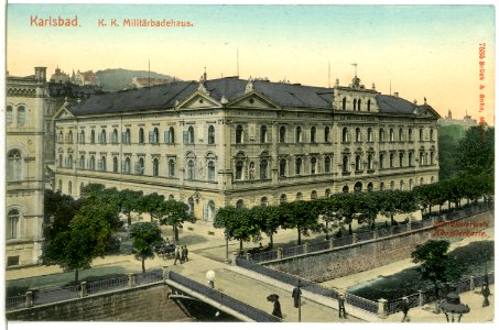 07535-Karlsbad-1906-Militärbadehaus-Brück & Sohn Kunstverlag