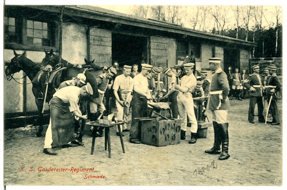 07204-Dresden-1906-Königlich Sächsisches Gardereiter-Regiment - Schmiede-Brück & Sohn Kunstverlag