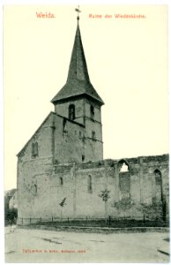 07405-Weida-1906-Ruine der Wiedenkirche-Brück & Sohn Kunstverlag