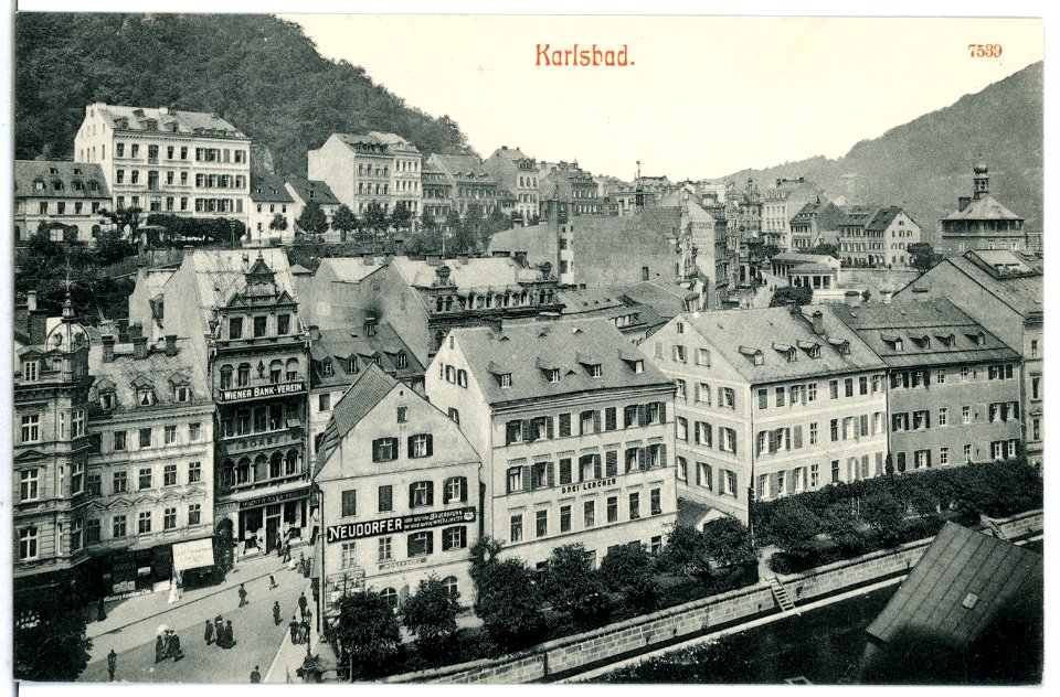 07539-Karlsbad-1906-Blick auf Karlsbad-Brück & Sohn Kunstverlag