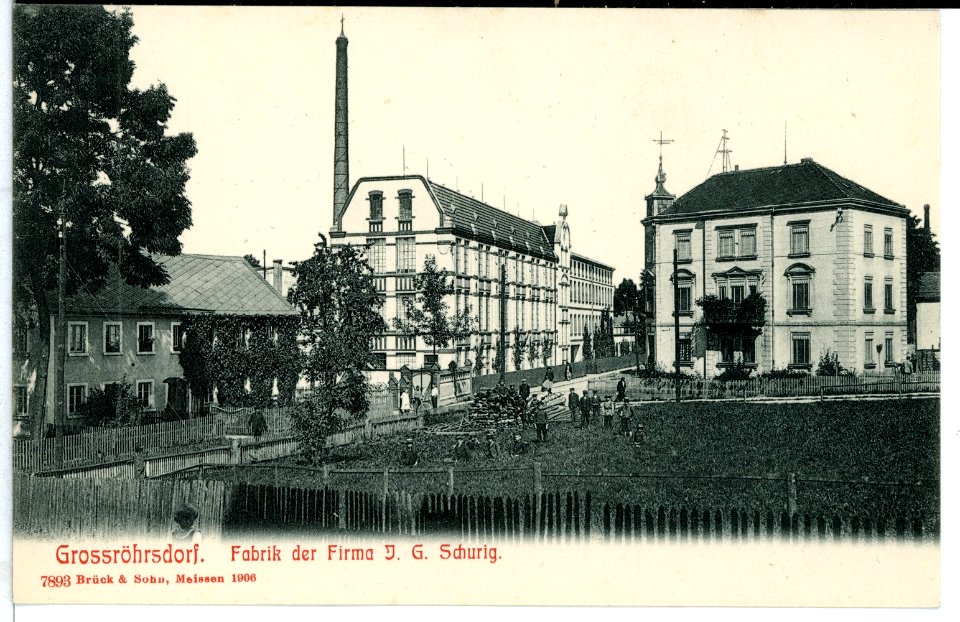 07893-Großröhrsdorf-1906-Fabrik der Firma J. G. Schurig-Brück & Sohn Kunstverlag