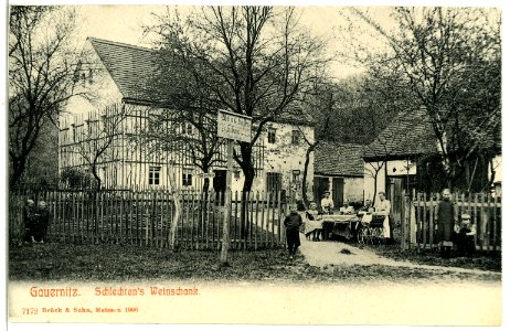 07172-Gauernitz-1906-Schlechtens Weinschank-Brück & Sohn Kunstverlag