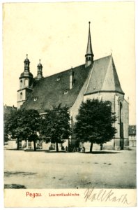 07331-Pegau-1906-Laurentiuskirche-Brück & Sohn Kunstverlag