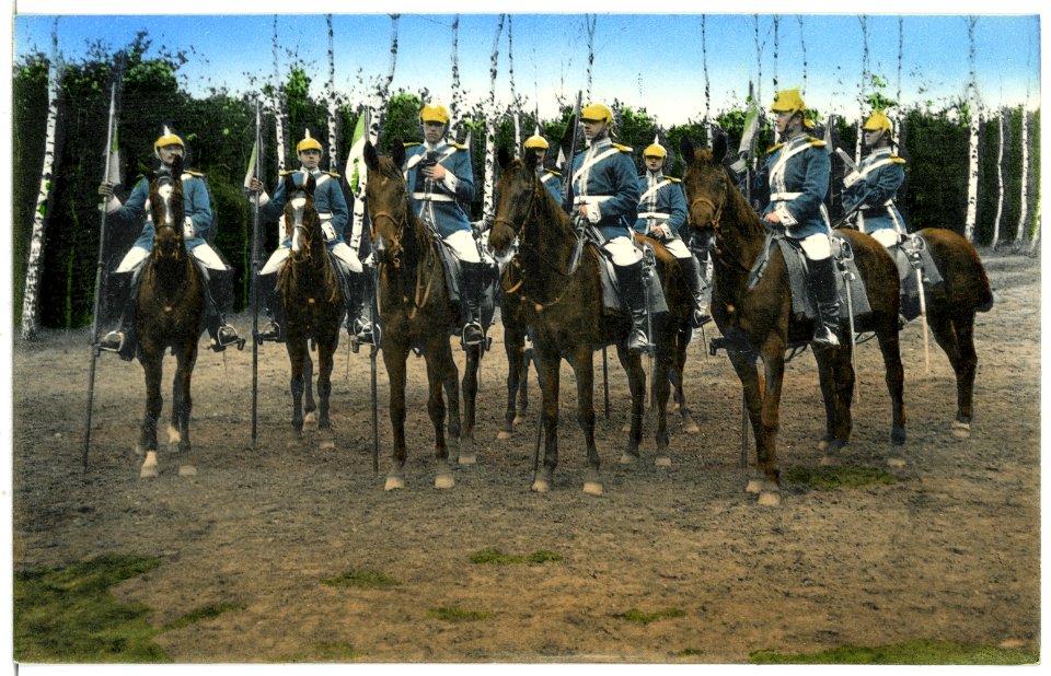 07199-Dresden-1906-Königlich Sächsisches Gardereiter-Regiment - Patrouille-Brück & Sohn Kunstverlag
