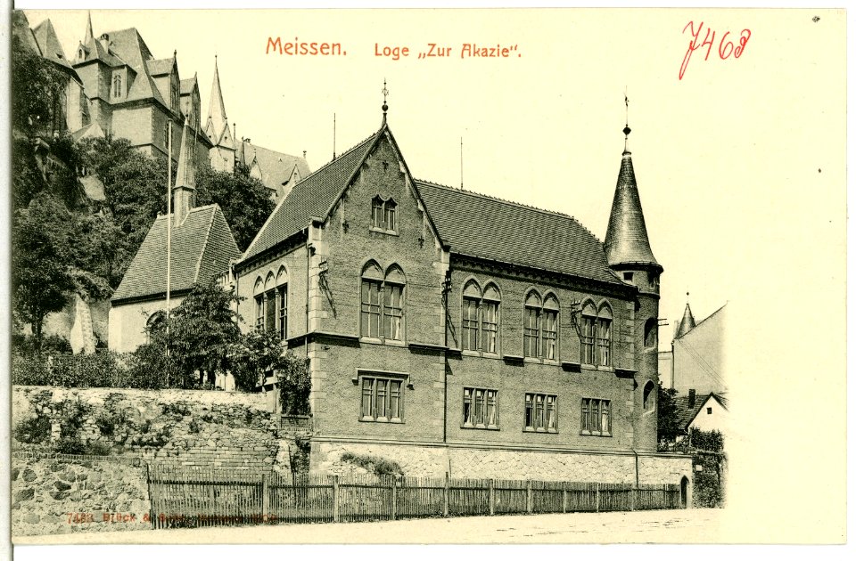 07463-Meißen-1906-Loge zur Akazie-Brück & Sohn Kunstverlag