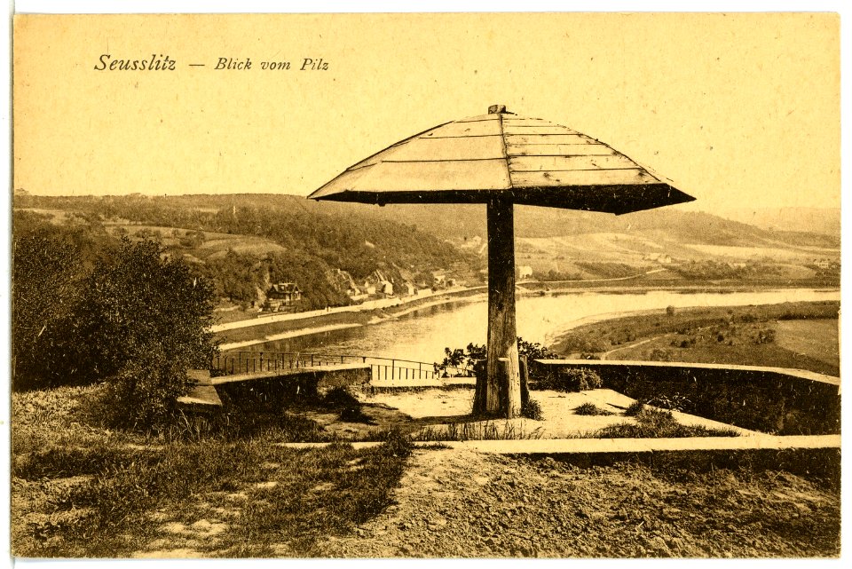 07295-Diesbar-1906-Elbeblick vom Pilz-Brück & Sohn Kunstverlag
