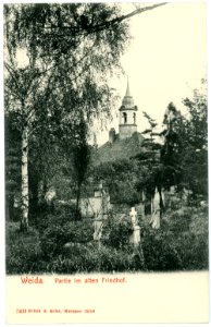 07403-Weida-1906-Alter Friedhof-Brück & Sohn Kunstverlag