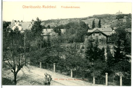 07467-Radebeul-1906-Oberlößnitz - Friedlandstraße-Brück & Sohn Kunstverlag