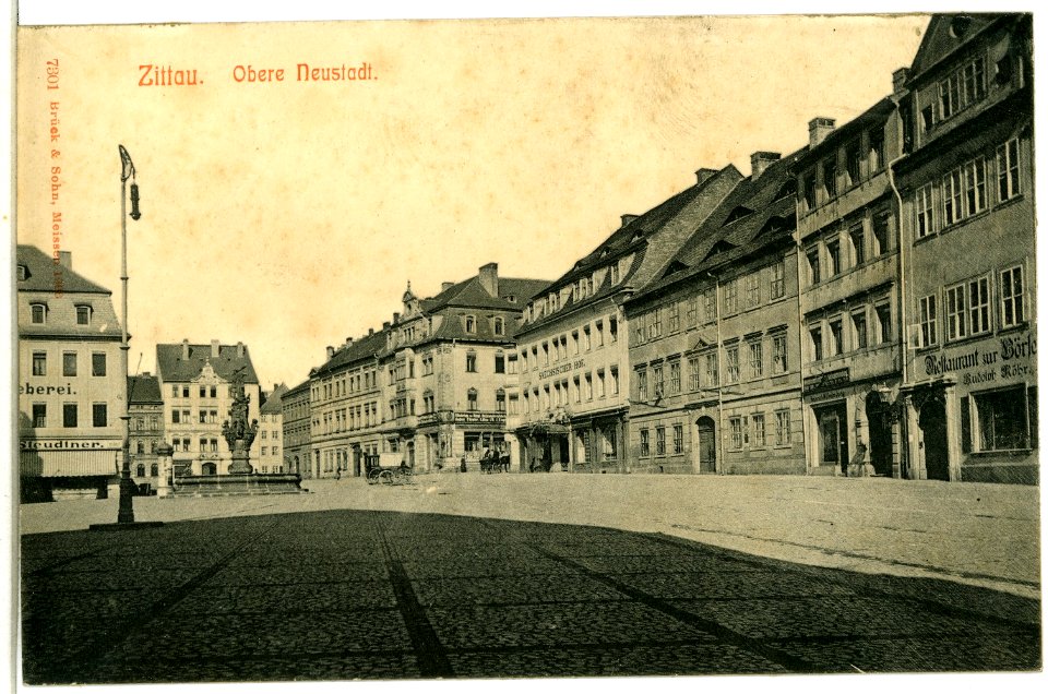 07301-Zittau-1906-Obere Neustadt-Brück & Sohn Kunstverlag