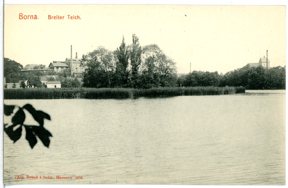 07273-Borna-1906-Breiter Teich-Brück & Sohn Kunstverlag