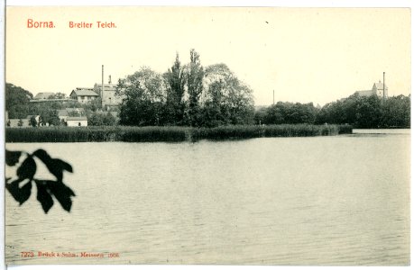 07273-Borna-1906-Breiter Teich-Brück & Sohn Kunstverlag