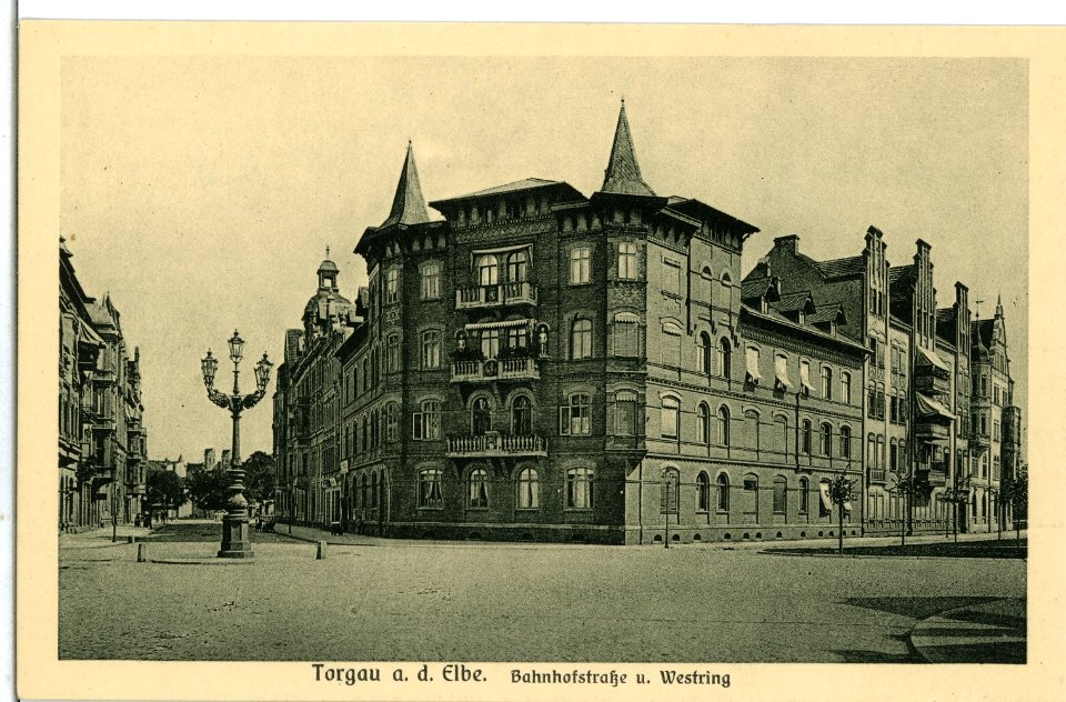 07764-Torgau-1906-Bahnhofstraße Westring-Brück & Sohn Kunstverlag