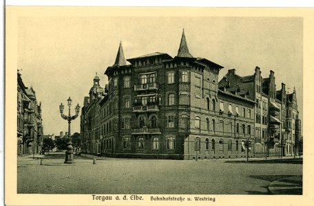 07764-Torgau-1906-Bahnhofstraße Westring-Brück & Sohn Kunstverlag