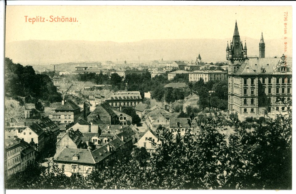 07796-Teplitz-Schönau-1906-Blick auf die Stadt-Brück & Sohn Kunstverlag