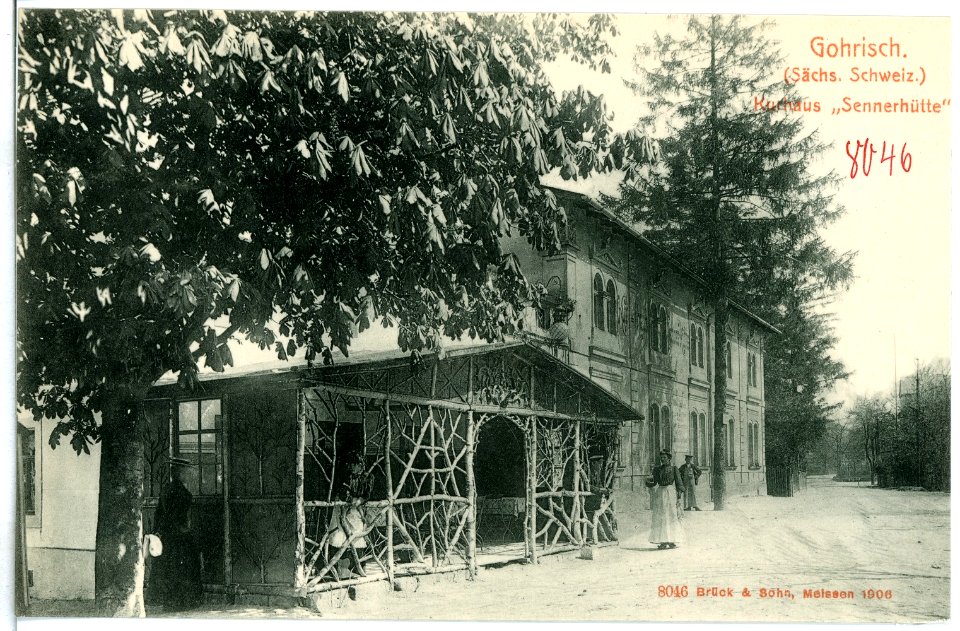 08046-Gohrisch-1906-Kurhaus Sennerhütte-Brück & Sohn Kunstverlag