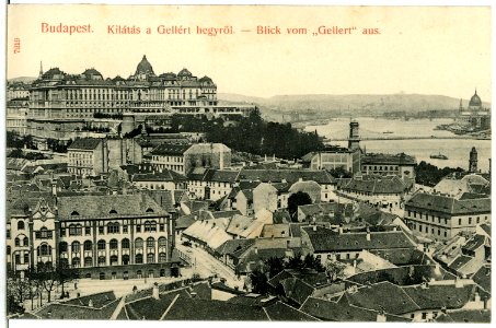 07219-Budapest-1906-Blick vom Gellert-Brück & Sohn Kunstverlag