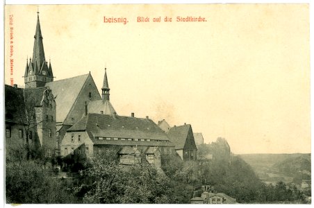 07232-Leisnig-1906-Stadtkirche-Brück & Sohn Kunstverlag