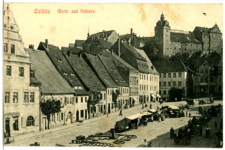 07284-Colditz-1906-Markt und Schloß-Brück & Sohn Kunstverlag
