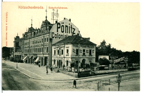 07639-Kötzschenbroda-1906-Bahnhofstraße-Brück & Sohn Kunstverlag