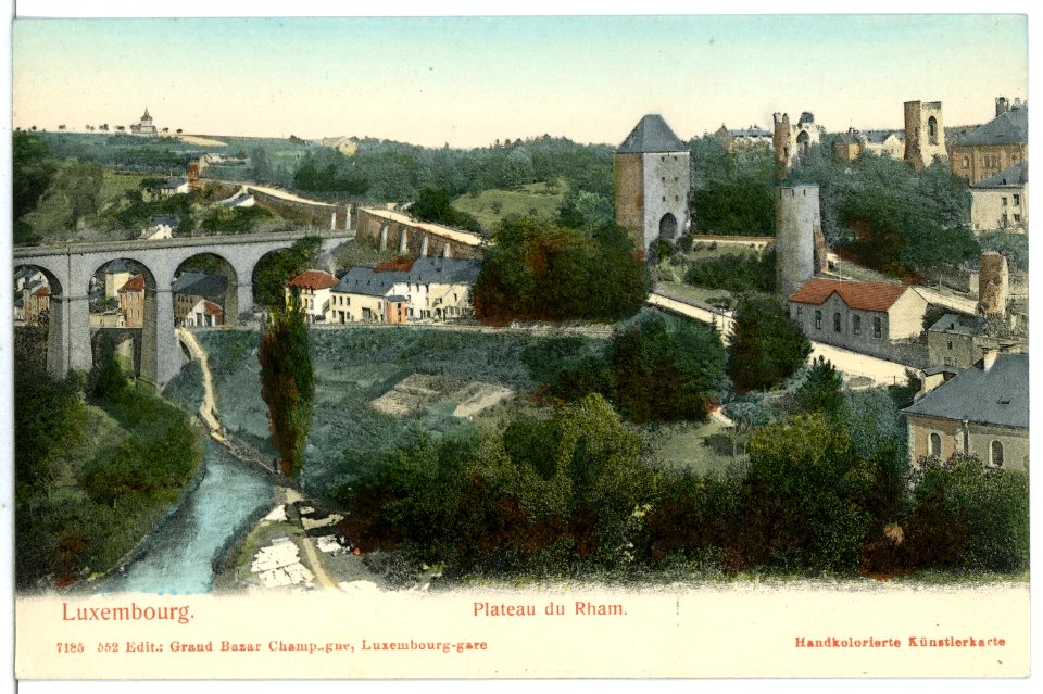07185-Luxemburg-1906-Plateau du Rham-Brück & Sohn Kunstverlag