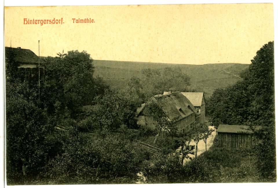 07513-Hintergersdorf-1906-Talmühle-Brück & Sohn Kunstverlag