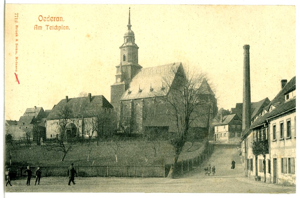 07712-Oederan-1906-Teichplan-Brück & Sohn Kunstverlag