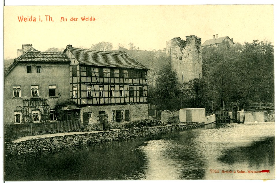 07344-Weida-1906-An der Weida-Brück & Sohn Kunstverlag