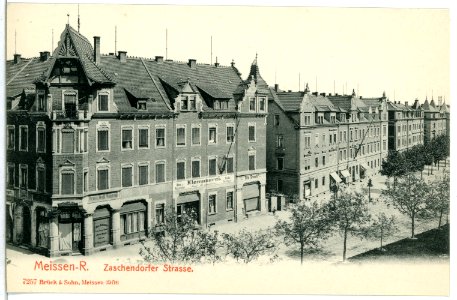 07257-Meißen-1906-Zaschendorfer Straße-Brück & Sohn Kunstverlag