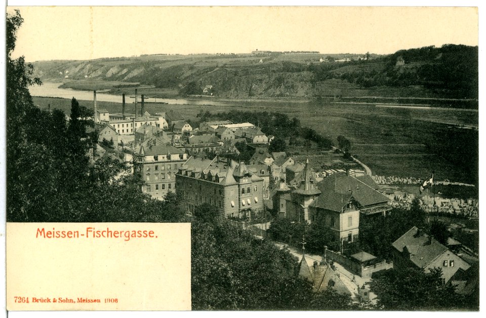 07264-Meißen-1906-Fischergasse-Brück & Sohn Kunstverlag