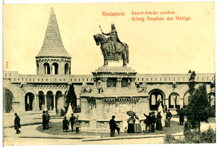07364-Budapest-1906-Denkmal des Königs Stephan-Brück & Sohn Kunstverlag