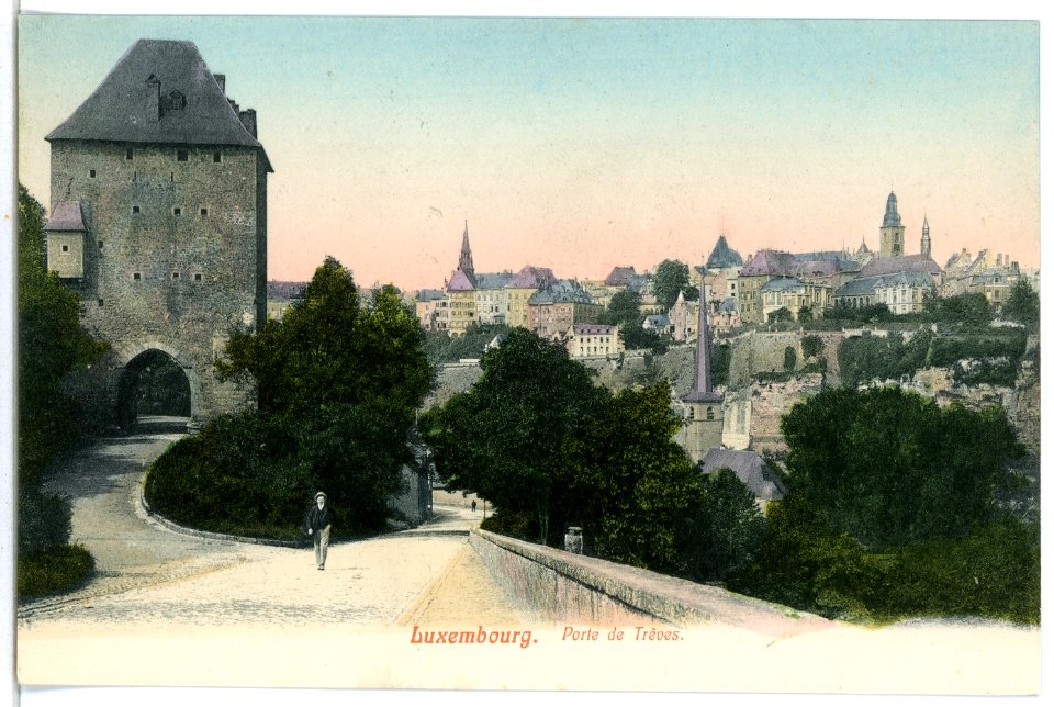 07649-Luxemburg-1906-Porte de Treves-Brück & Sohn Kunstverlag