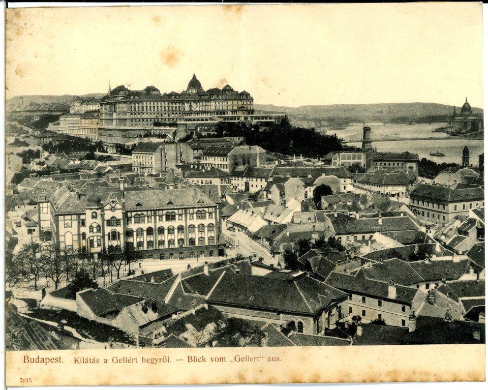 07215-Budapest-1906-Blick vom Gellert-Brück & Sohn Kunstverlag