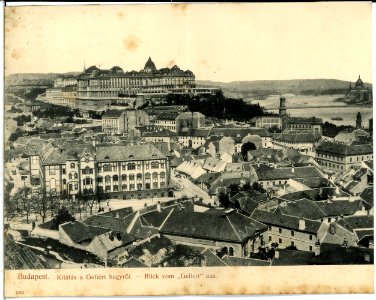 07215-Budapest-1906-Blick vom Gellert-Brück & Sohn Kunstverlag