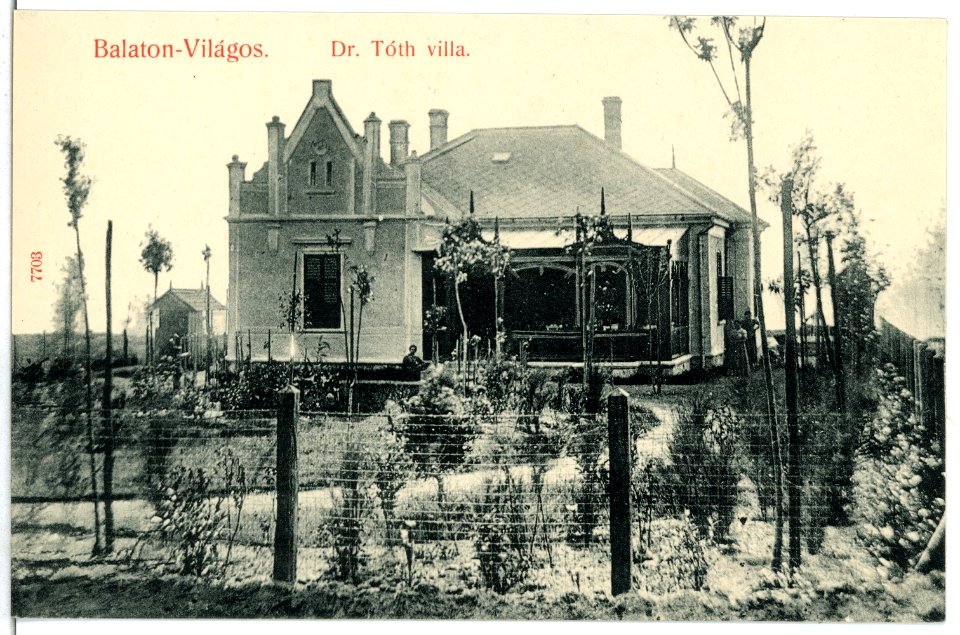 07703-Balaton-Vilagos-1906-Dr. Toth villa-Brück & Sohn Kunstverlag