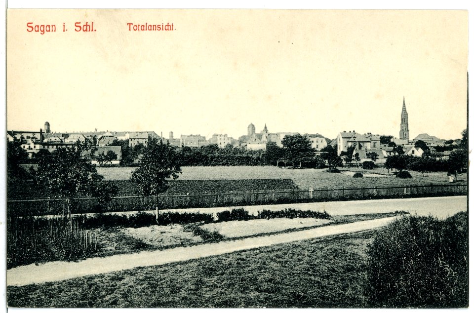07708-Sagan-1906-Blick nach Sagan-Brück & Sohn Kunstverlag