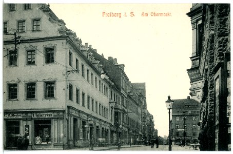 07720-Freiberg-1906-Am Obermarkt-Brück & Sohn Kunstverlag