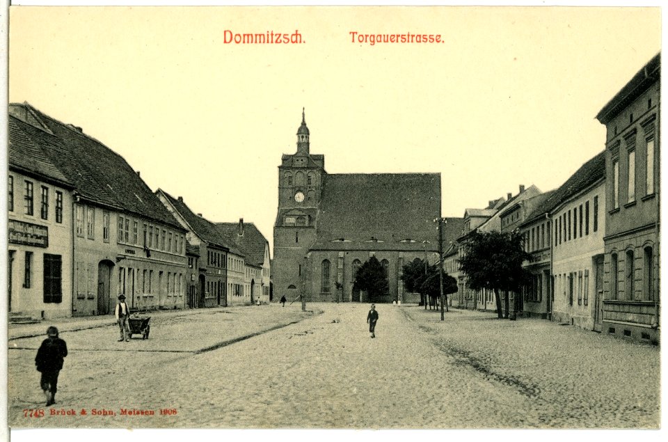 07748-Dommitzsch-1906-Torgauer Straße-Brück & Sohn Kunstverlag