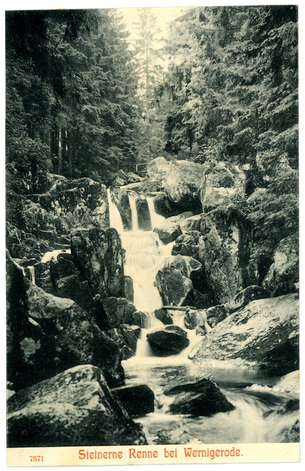 07571-Wernigerode-1906-Steinerne Renne-Brück & Sohn Kunstverlag