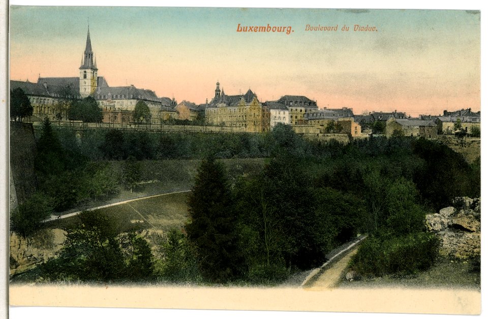07646-Luxemburg-1906-Boulevard du Viaduc-Brück & Sohn Kunstverlag