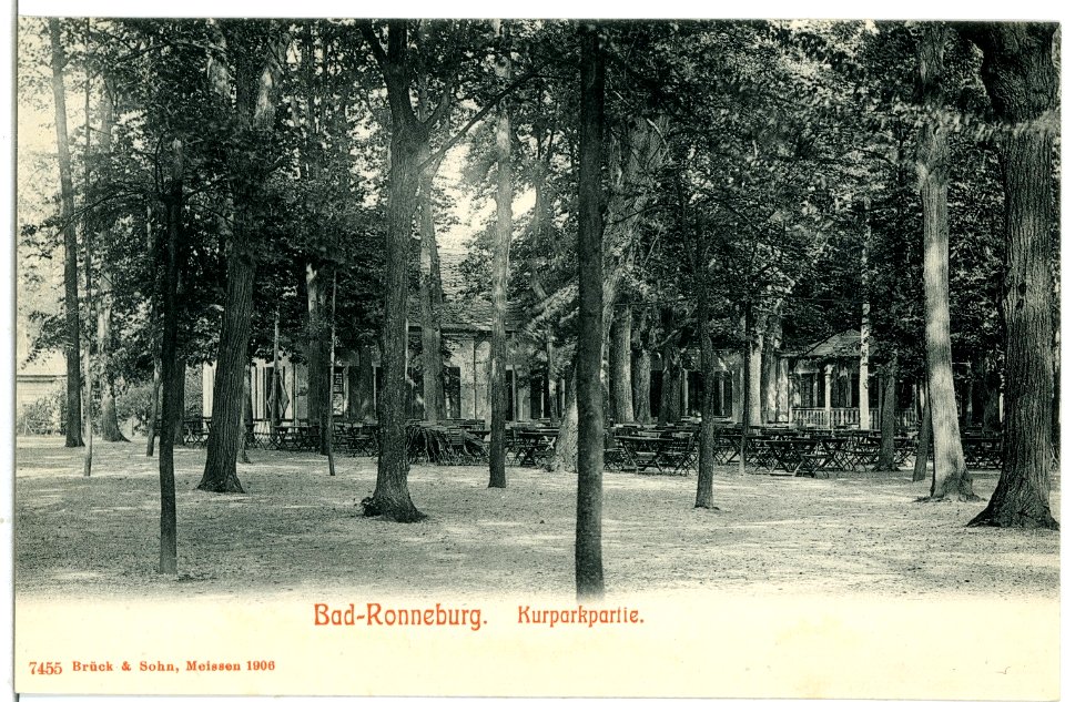07455-Ronneburg-1906-Kurpark-Brück & Sohn Kunstverlag