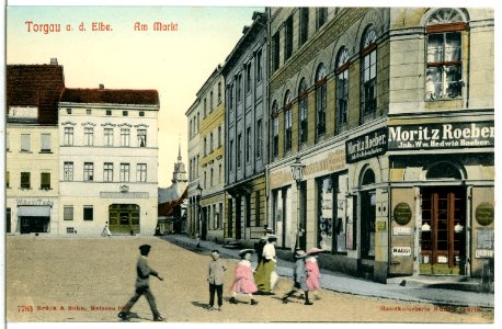 07783-Torgau-1906-Am Markt-Brück & Sohn Kunstverlag
