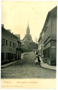 07716-Oederan-1906-Klostergang und Stadtkirche-Brück & Sohn Kunstverlag