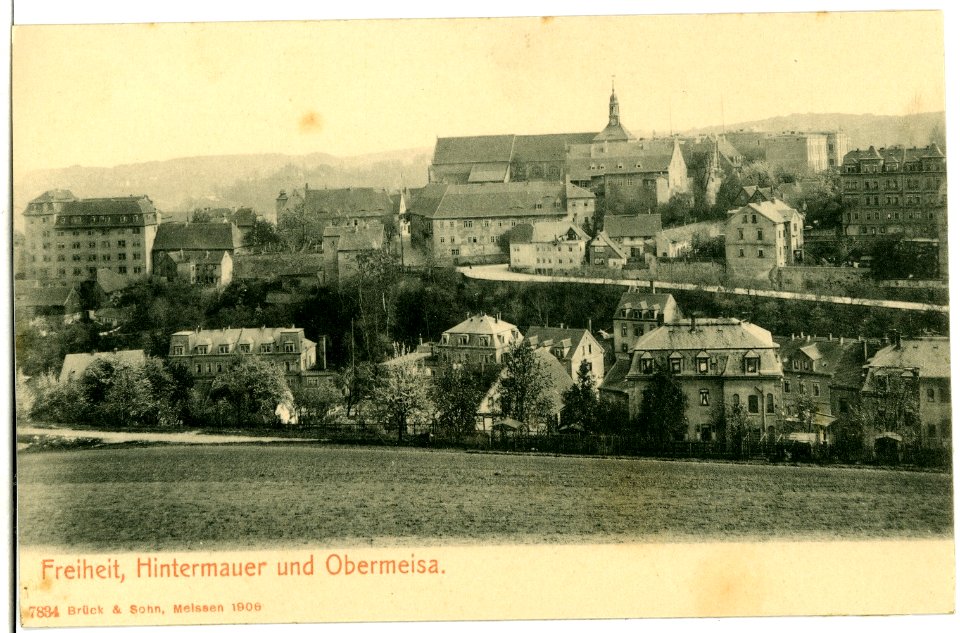 07834-Meißen-1906-Freiheit, Hintermauer, Obermeisa-Brück & Sohn Kunstverlag